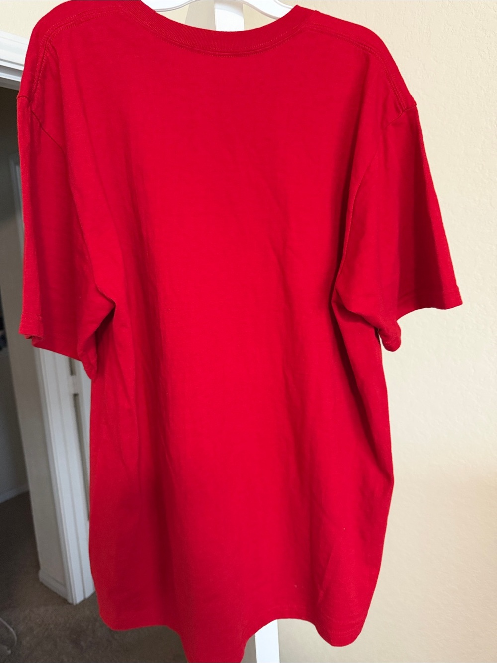 Supreme Red Tee with Camo Box Logo - Picture 4 of 5
